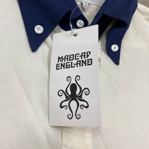 NWT Madcap England Casino Mod Two Tone Button Up Shirt Men's L - Picture 5 of 12